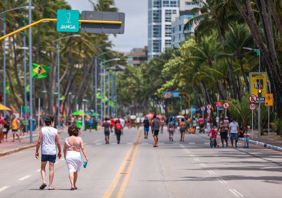 Orla aberta tem horário ampliado a partir deste sábado para lazer
