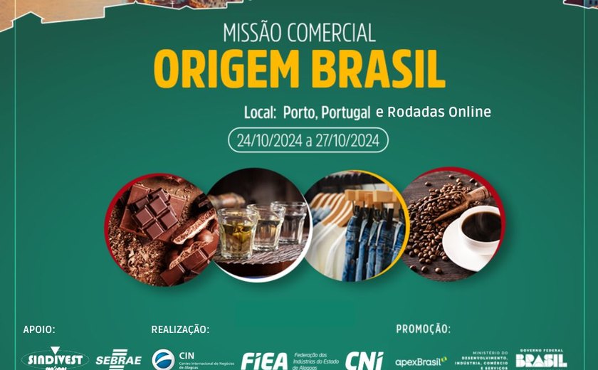 Fiea promove participação de 22 empresas alagoanas na Missão Origem Brasil-Portugal