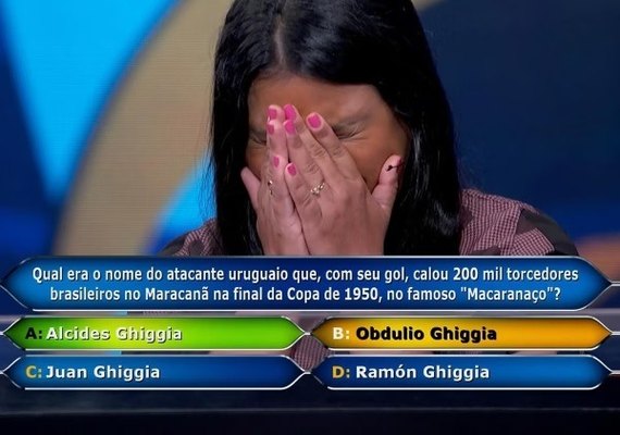 Veja a pergunta de R$ 1 milhão que eliminou participante no 'Domingão com Huck'