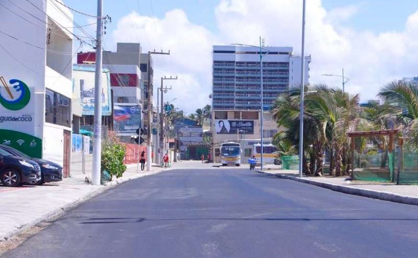 Infraestrutura finaliza pavimentação em avenida na Cruz das Almas