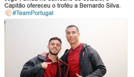 Bernardo Silva ganha prêmio de CR7, mas fica fora de treinamento