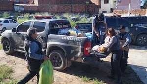 Policiais civis concluem entrega de donativos para vítimas da chuva em Alagoas