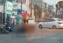 Colisão entre carro e motocicleta deixa duas pessoas feridas no Centro de Maceió