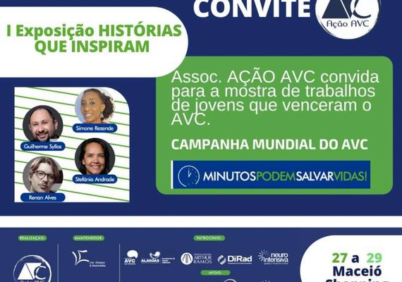 Associação Ação AVC realiza exposição em alusão ao Dia Mundial do AVC, no Maceió Shopping