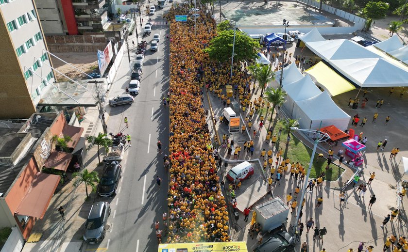 Corrida Maio Amarelo reúne quatro mil atletas na orla de Pajuçara