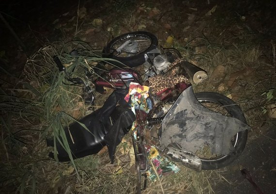 Colisão deixa motociclista morto em Olho D'Água das Flores