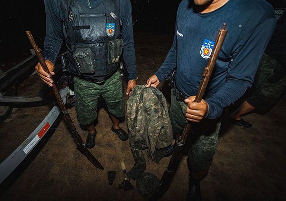Armas usadas na caça ilegal de animais silvestres são apreendidas em ação da FPI do São Francisco
