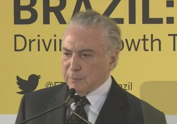 Michel Temer diz nos Estados Unidos que Brasil é 'destino seguro para negócios'