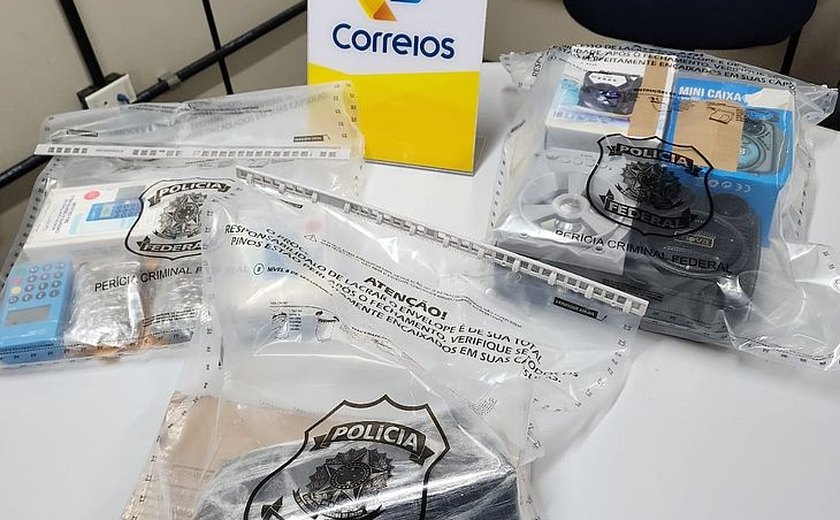PF apreende droga em encomendas postadas nos Correios e enviadas para Alagoas
