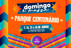 Domingo é Massa entra no clima junino com forró e teatro de bonecos no Parque Centenário