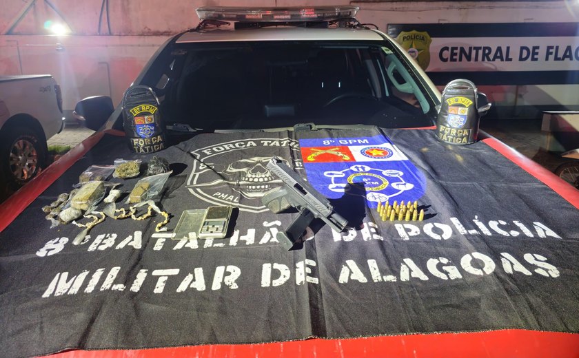 Preso braço direito de líder do tráfico na Mata do Rolo, em Rio Largo