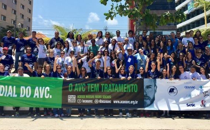 Dia Mundial do AVC realiza evento na Rua Fechada, em Maceió, neste domingo (23)