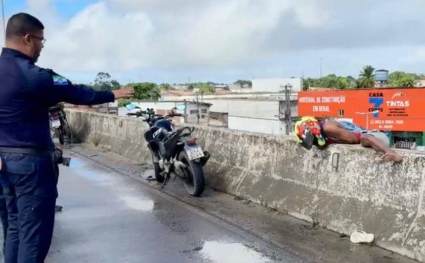 Guarda Municipal evita tragédia em viaduto da antiga PRF