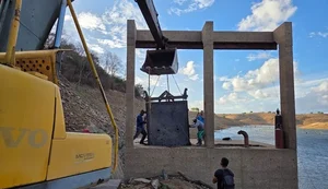 Codevasf realiza obras de manutenção de segurança na barragem Boacica em Igreja Nova