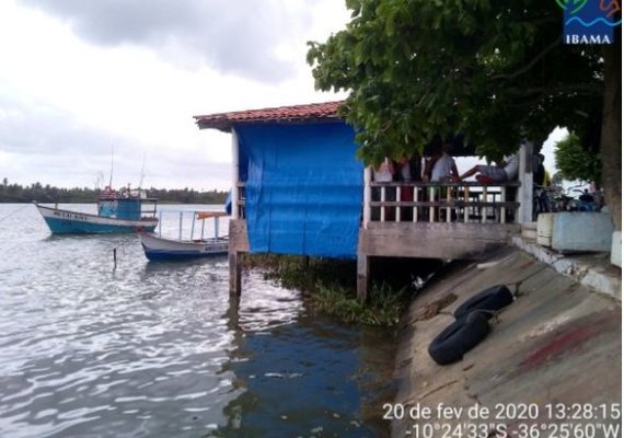 MPF move ação para demolir bar construído dentro do Rio São Francisco, em Piaçabuçu