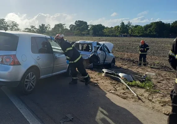 Acidente deixa quatro pessoas feridas na BR-316