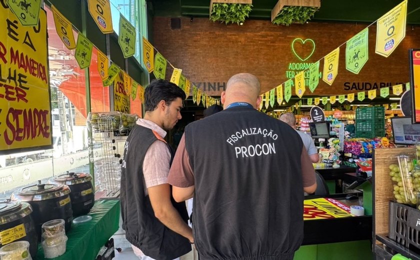 Procon Maceió constata irregularidades em supermercado durante fiscalização