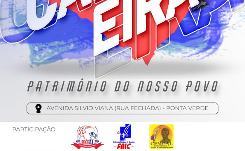Dia da Capoeira: evento vai homenagear 12 mestres de capoeira na Pajuçara