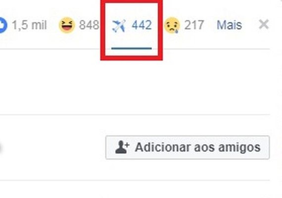 Avião no Facebook: bug traz reação inédita para rede social