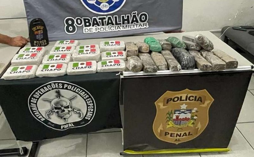 Homem é preso e mais de 16 Kg de cocaína e 6,6 Kg de maconha são apreendidos