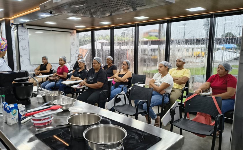 Sucesso de inscrições faz Tanque d'Arca ampliar vagas na Carreta da Gastronomia do SENAC/AL