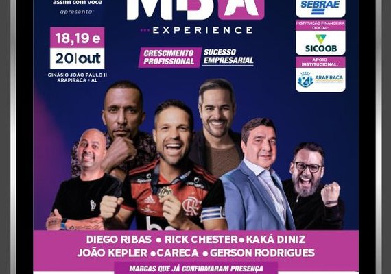 MBA Experience coloca Arapiraca no radar dos grandes eventos empresariais do Brasil