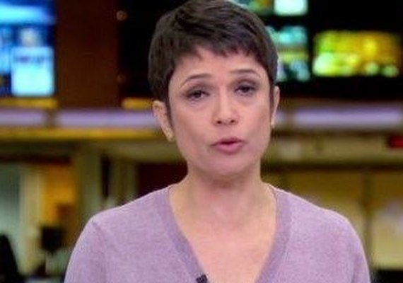 Em dia de greve geral, olheiras de Sandra Annenberg viram notícia