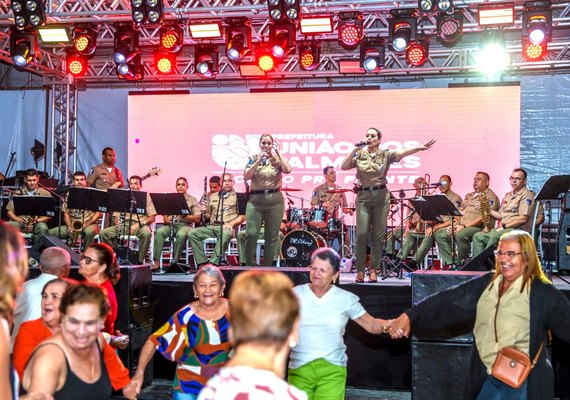 Banda da PM leva boa música para União dos Palmares com o Caravana Musical