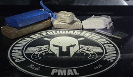 Polícia Militar apreende drogas e prende três suspeitos em Maceió