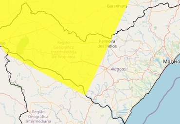 Inmet emite alerta de baixa umidade para 38 municípios de Alagoas