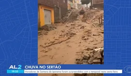 Temporal provoca alagamentos e adia evento em Santana do Ipanema