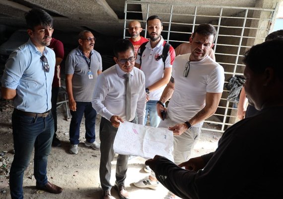 Ministério Público visita o Rei Pelé para averiguar obras e condições de funcionamento