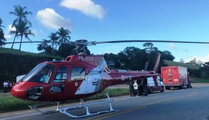 Motociclista perde perna após acidente com caminhão em Joaquim Gomes