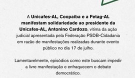 Unicafes Alagoas, Fetag e Coopaiba divulgam nota de solidariedade em defesa de Antonino Cardozo