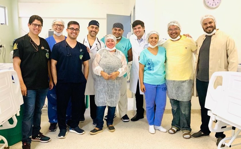 Paciente de São Paulo agradece equipe do HEA que salvou a sua vida