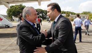 Em visita de Temer, Alagoas garante R$ 60 milhões para construção de cisternas