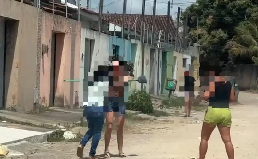 Discussão por limpeza de rua termina em agressões e ameaça com faca no bairro Planalto, em Arapiraca