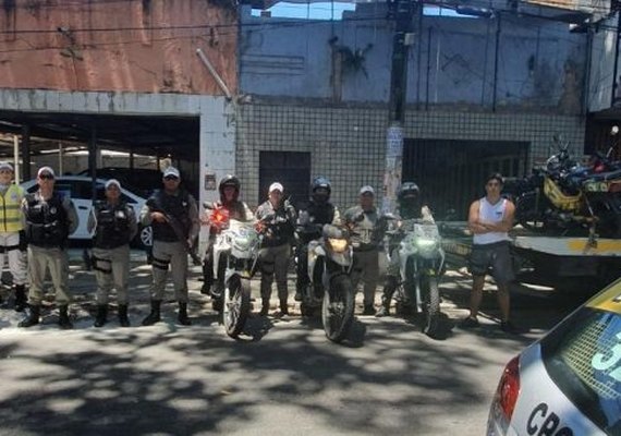 BPTran e Ronda no Bairro flagram 26 irregularidades de trânsito no Centro de Maceió