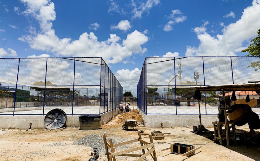 Obras do Parque Esportivo do Benedito Bentes avançam e entram na reta final