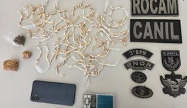 PM flagra crimes de tráfico e receptação em Arapiraca e Maceió