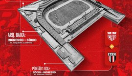 CRB inicia venda de ingressos para jogo contra o Botafogo-SP no Rei Pelé