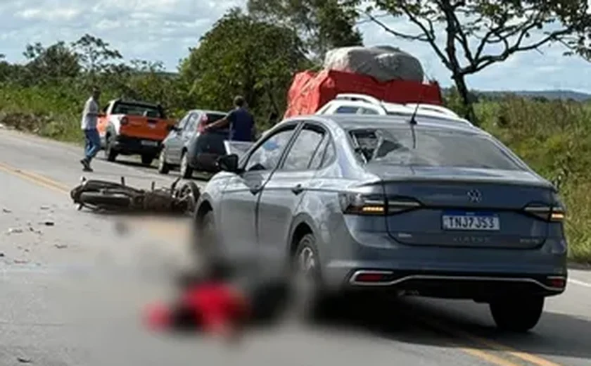Motociclista morre após colisão frontal com carro na AL-115, em São Sebastião