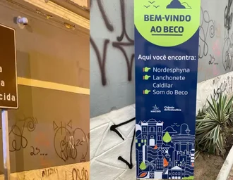 Placa do Beco da Rapariga volta a ser instalada após polêmica