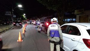 Três são presos durante operação Lei Seca em Maceió e Pilar
