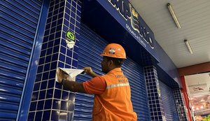 Defesa Civil de Maceió libera funcionamento de uma loja que foi interditada por precaução no Centro