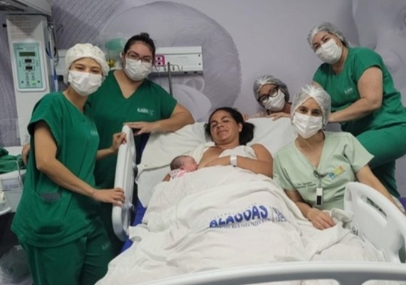 Primeiro bebê alagoano de 2023 nasceu em Delmiro Gouveia