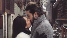 Luan Santana e Jade Magalhães dão beijo apaixonado durante viagem à Suíça