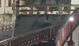 Parte de estrutura paroquial desaba após fortes chuvas no Pilar