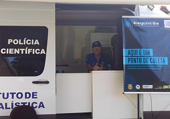 Polícia Científica faz coleta de material genético para identificação de pessoas desaparecidas