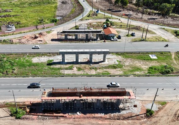 Ministro dos Transportes visita obras do Arco Metropolitano de Maceió e acompanha nova etapa da construção